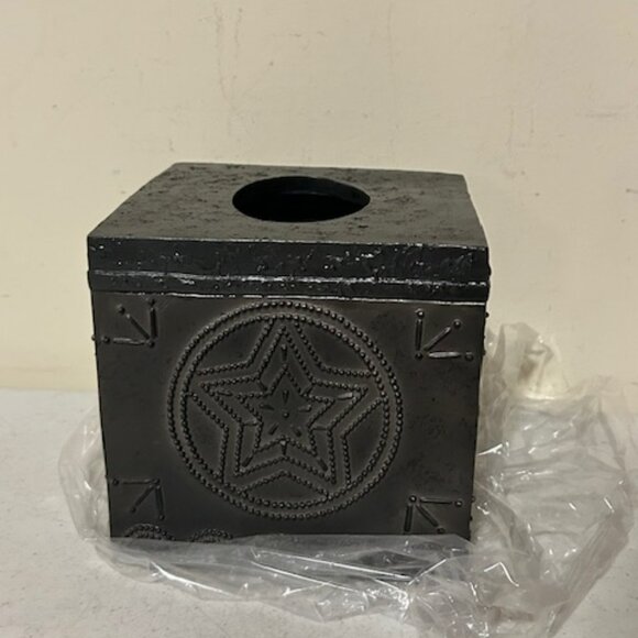 New Primitive Black Star Tissue box Cover - Picture 2 of 5